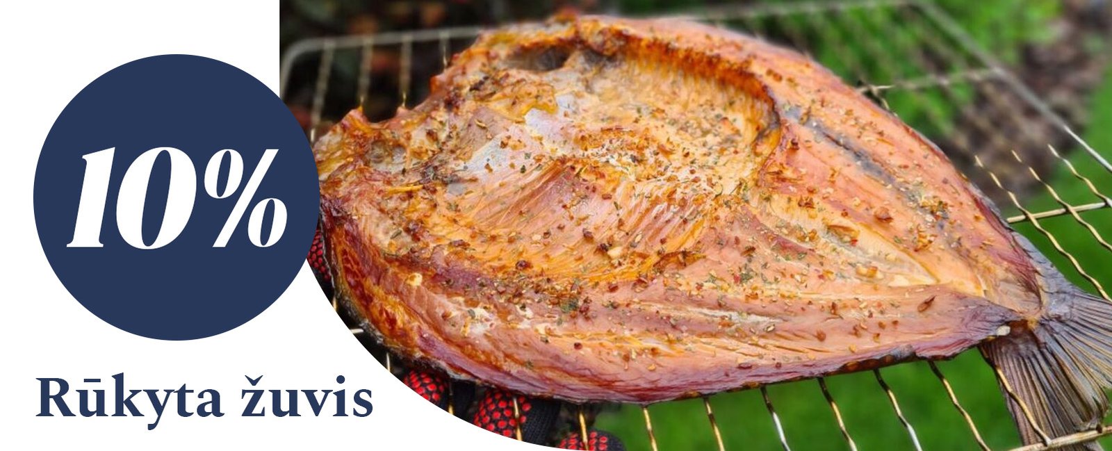 Tik šią savaitę – 10 % nuolaida visai rūkyta žuviai!